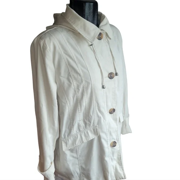Topaz Light Utility Jacket In White L - Picture 3 of 7